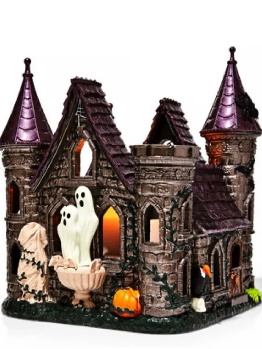 BBW 2023 Luminary Purple Gothic Castle Halloween Accent Décor